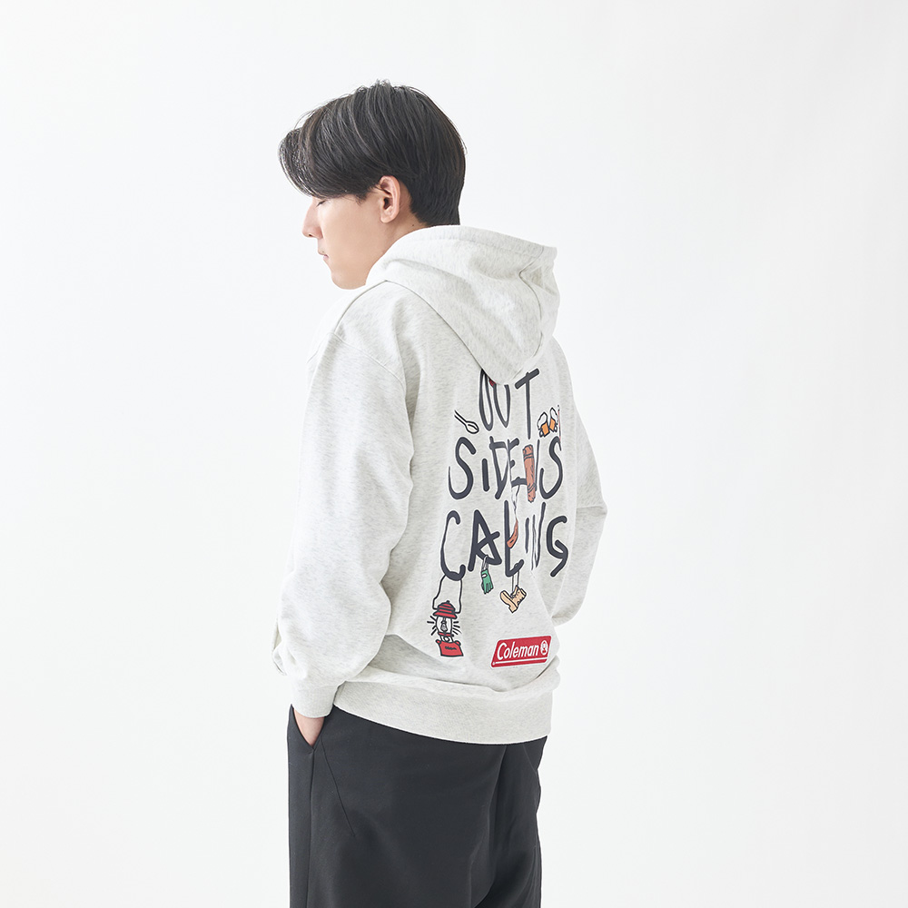 フーディー キャンプグッズ（ライトグレー）